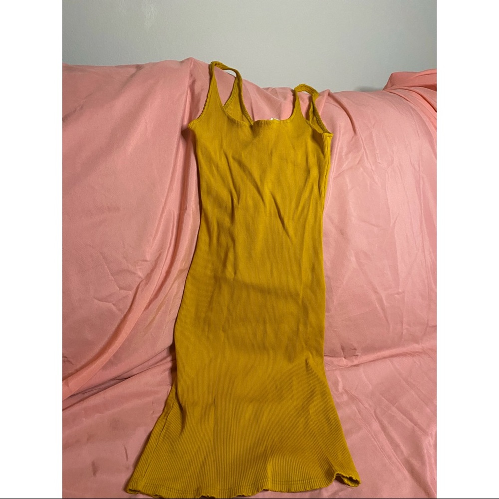 Golden Midi Dress